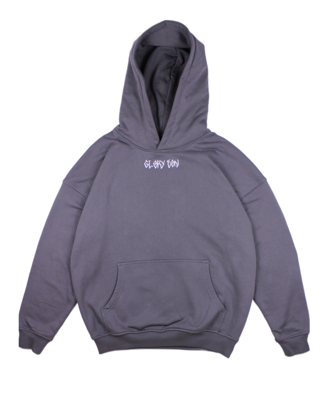 Box Drape Hoodie Grey